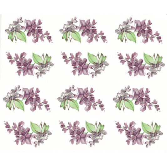 Flowers Lilac Mist Style T Overglaze Ceramic Decals