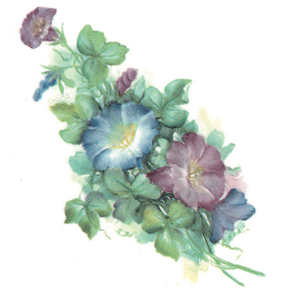 Flowers Morning Glory Overglaze Ceramic Decals