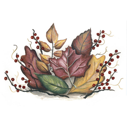 Fall Leaves Overglaze Ceramic Decals