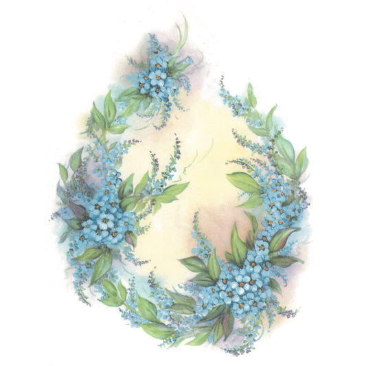 Flowers Forget Me Not Overglaze Ceramic Decals