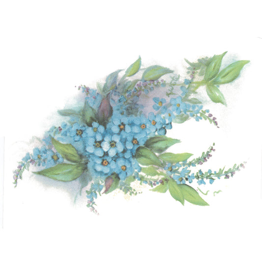 Flowers Blue Forget Me Not Overglaze Ceramic Decals