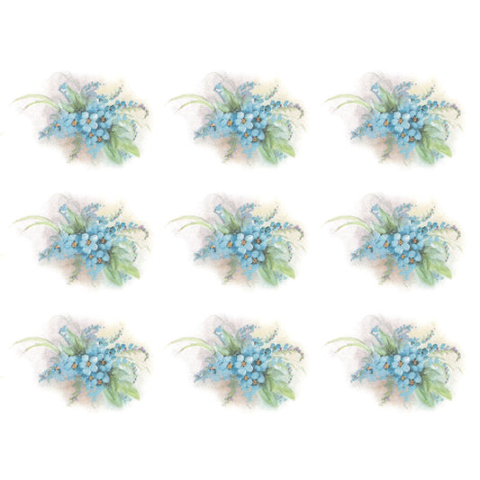 Flowers Blue Forget Me Not Overglaze Ceramic Decals