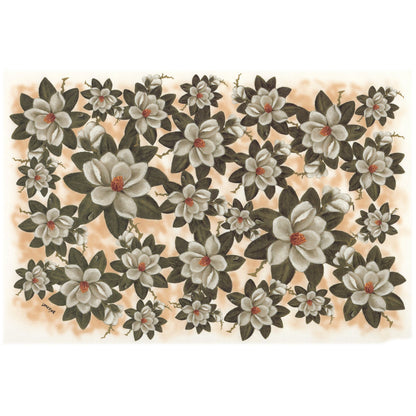 Flowers White Magnolia Overglaze Ceramic Decals