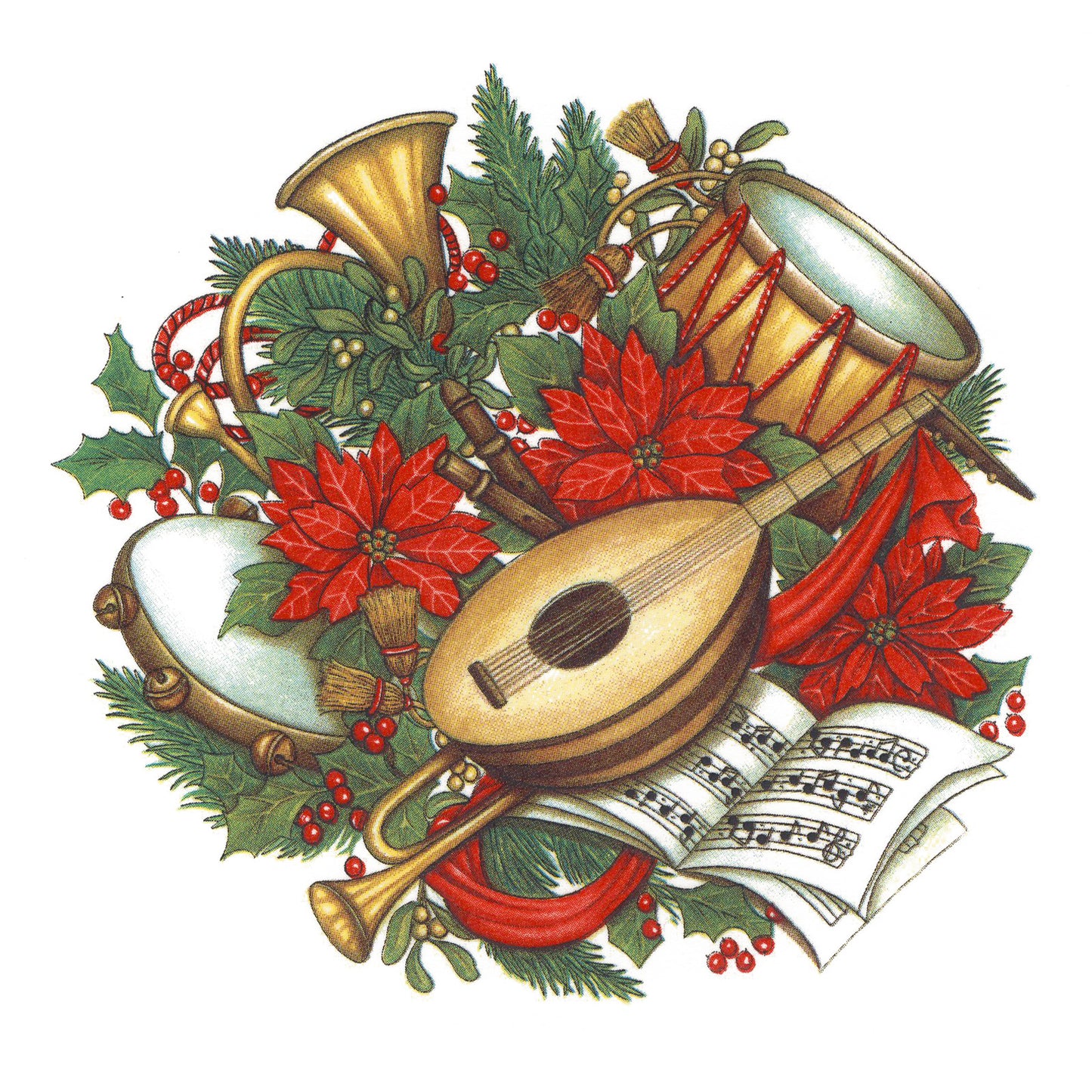 Christmas Yuletide Overglaze Ceramic Decals