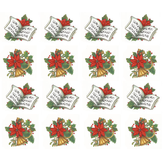 Christmas Yuletide Bits Overglaze Ceramic Decals