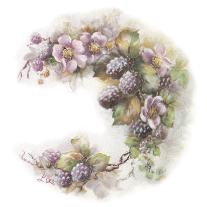 Flowers Dogwood Berries Overglaze Ceramic Decals
