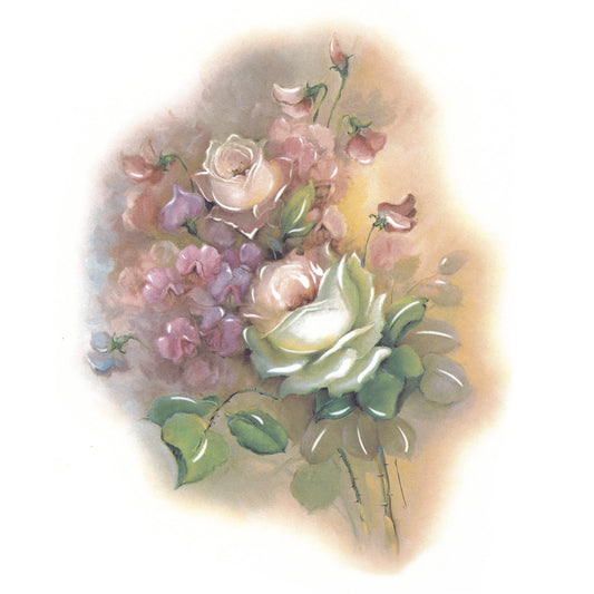 Flowers Roses Overglaze Ceramic Decals