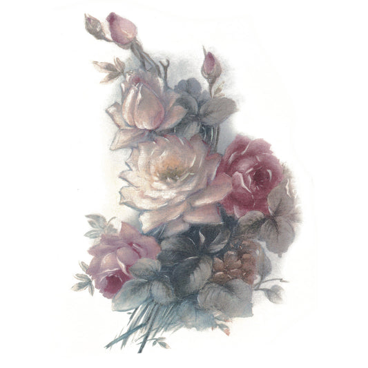 Flowers Austin Roses Overglaze Ceramic Decals