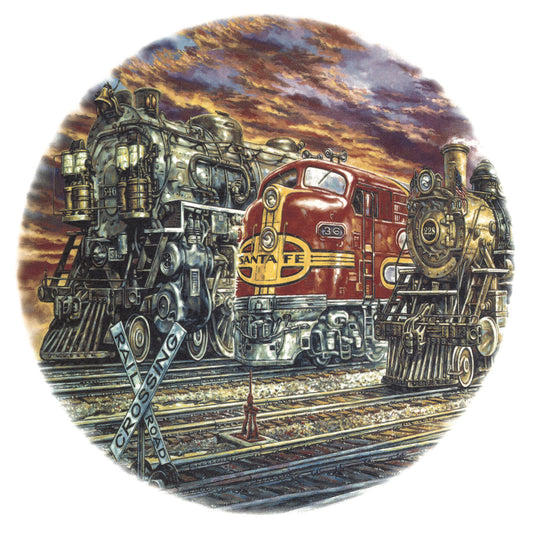 Heritage of the Rail Santa Fe Train Overglaze Ceramic Decals