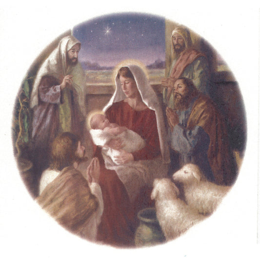Christmas Holy Night Nativity Overglaze Ceramic Decals
