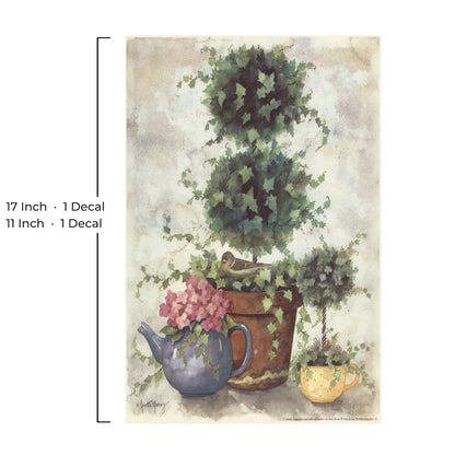 Topiary Tea Pots Overglaze Ceramic Decals