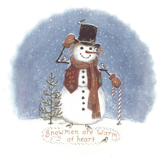 Christmas Snowman Warm at Heart Overglaze Ceramic Decals