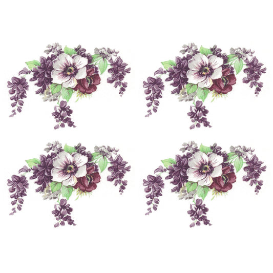 Flowers Lilac Mist Style Overglaze Waterslide Ceramic Decals