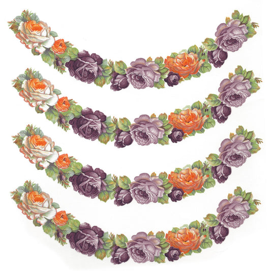 Roses Borders and Curves Overglaze Ceramic Decals
