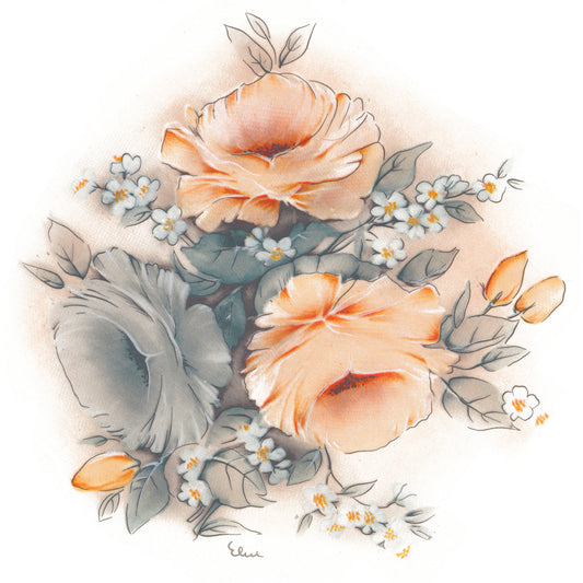Yellow Rose Flowers Waterslide Ceramic Decals