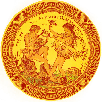 Gold Greek Plate Scenes Overglaze Ceramic Decals