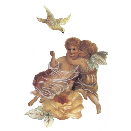 Cherubs and Roses with Dove Overglaze Waterslide Ceramic Decals