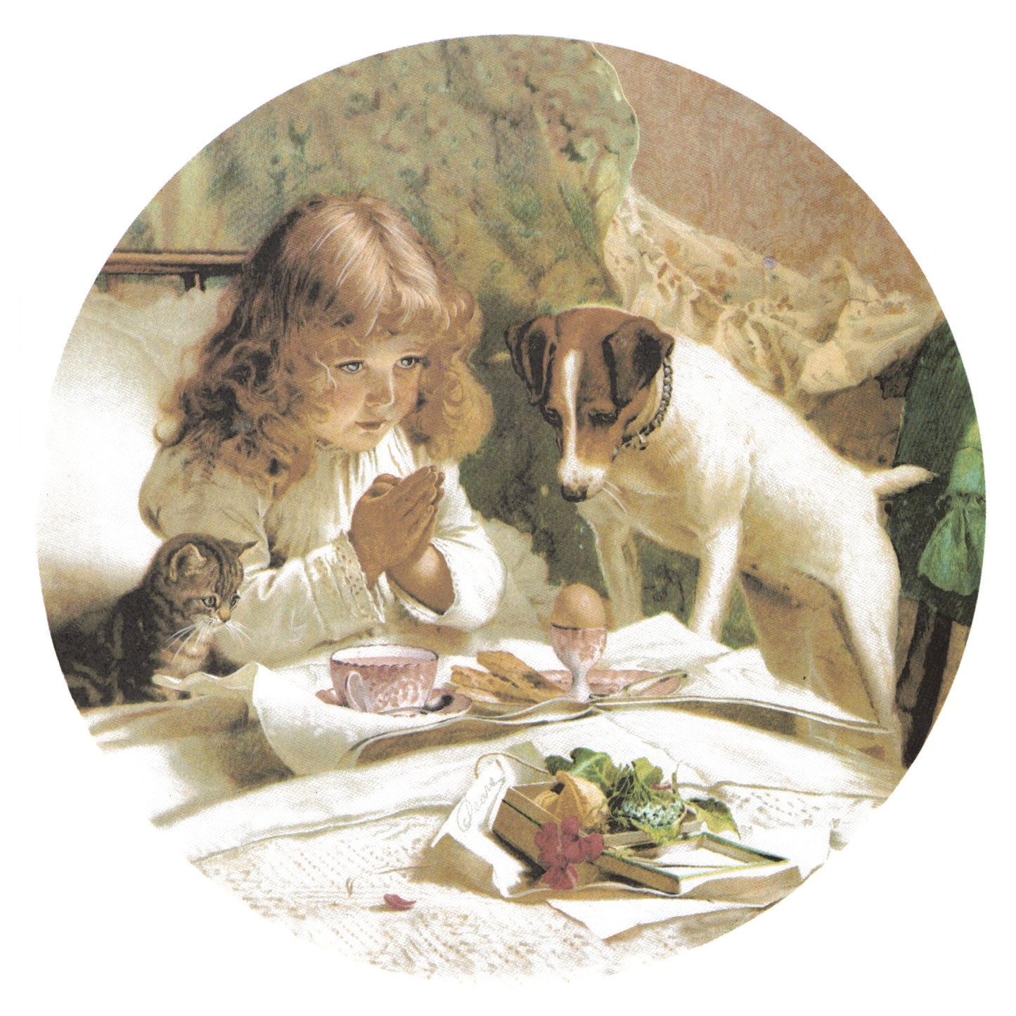 Girl and Dog Overglaze Ceramic Decals