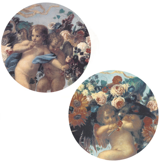 Cherubs Roses Overglaze Ceramic Decals