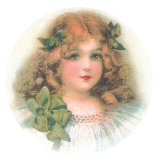 Irish Lass Girl Overglaze Ceramic Decals