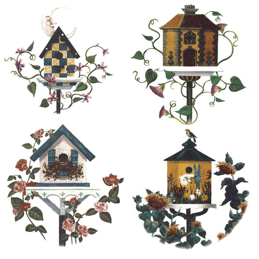 Birdhouses Overglaze Ceramic Decals