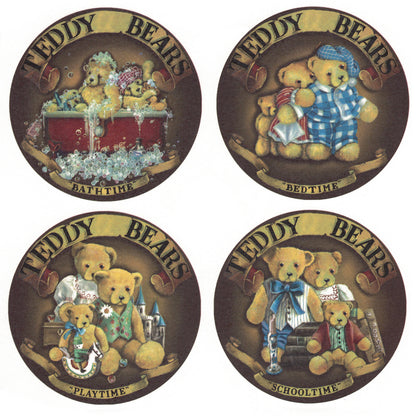 Happy Days Teddy Bears Overglaze Ceramic Decals