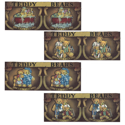 Happy Days Teddy Bears Overglaze Ceramic Decals