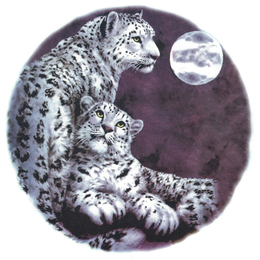Snow Leopards Overglaze Ceramic Decals