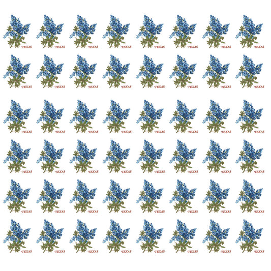 Flowers Texas Blue Bonnet Overglaze Ceramic Decals