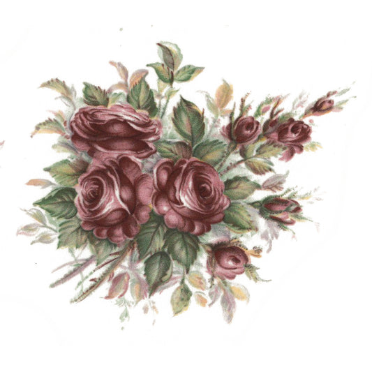 Flowers Glamis Pink Rose Overglaze Ceramic Decals