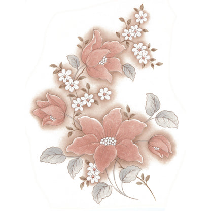 Flowers Clematis Pink Overglaze Ceramic Decals