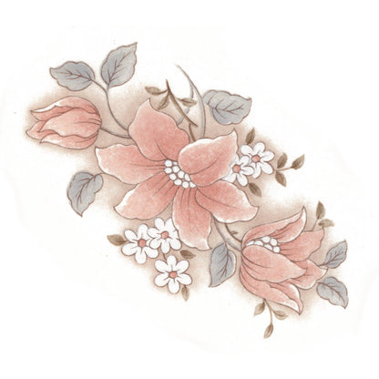 Flowers Clematis Pink Overglaze Ceramic Decals