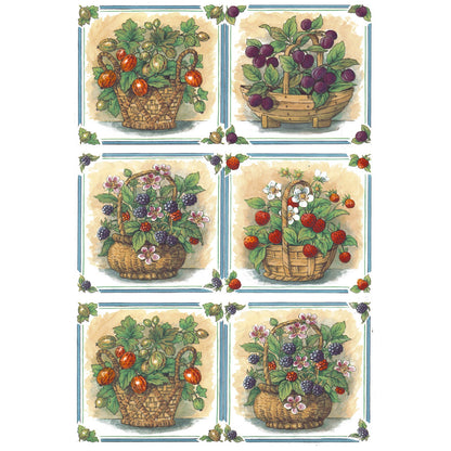 Wild Fruit Baskets Overglaze Ceramic Decals