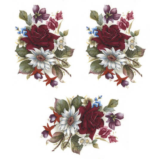 Summer Flower Spray K Overglaze Waterslide Ceramic Decals
