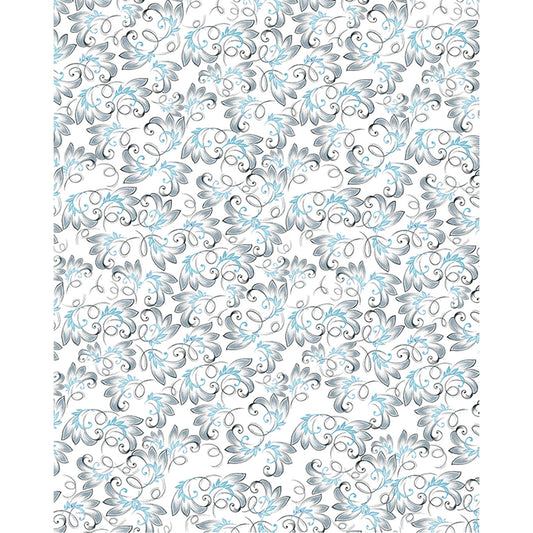 Allover Chintz Royale Pattern 9 x 13.5 Inch Overglaze Ceramic Decal Sheet