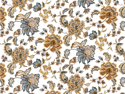 Allover Chintz Haddon Balmoral 9 x 13.5 Inch Overglaze Ceramic Decal Sheet