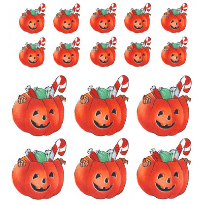 Halloween Pumpkins Overglaze Ceramic Decals