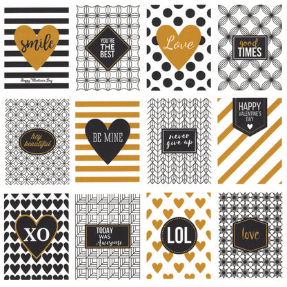 Love and Happiness Set of 12 Overglaze Waterslide Ceramic Decals