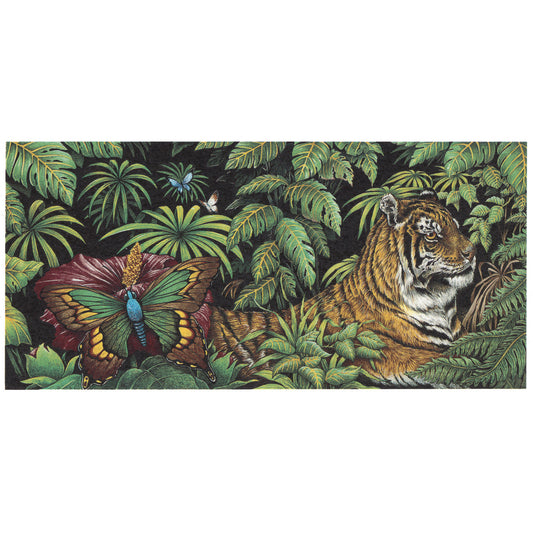 Tiger in the Jungle Mug Wrap 7 x 3.5 Inch 1 pc Overglaze Waterslide Ceramic Decals