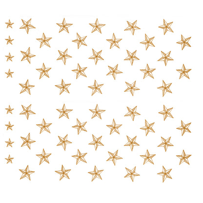 Overglaze Waterslide Ceramic Decals – Christmas Gold Star Mug Wrap