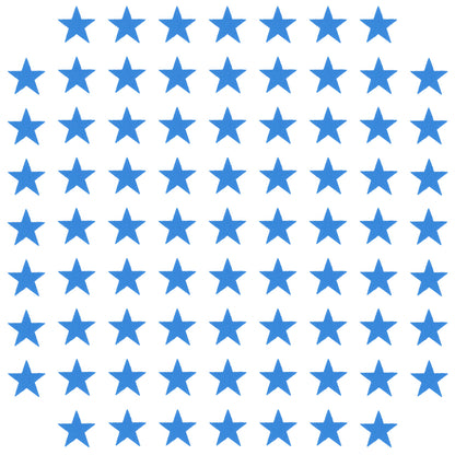 Overglaze Waterslide Decals for Ceramics – 5/8 Inch Stars – Choose Color