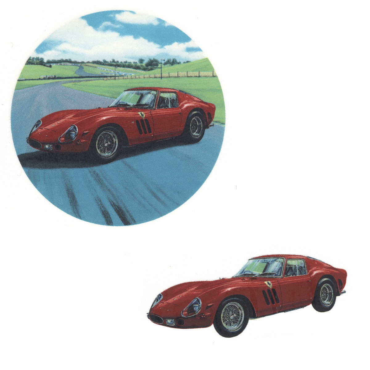 Waterslide Decal for Ceramics - Vintage Ferrari – Classic Sports Car