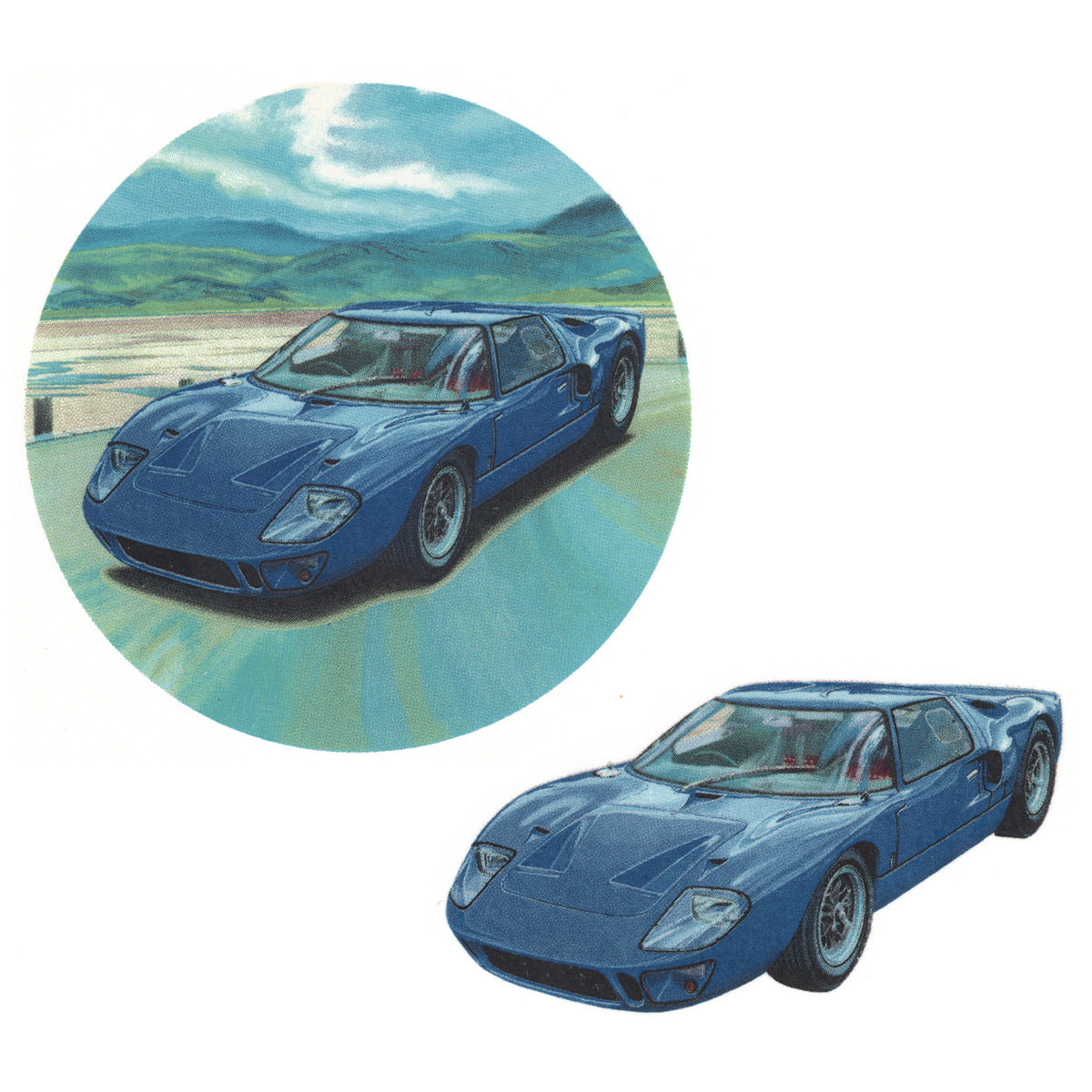 Waterslide Decal for Ceramics - Ford GT40 – Classic Sports Car