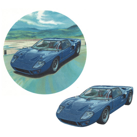 Waterslide Decal for Ceramics - Ford GT40 – Classic Sports Car