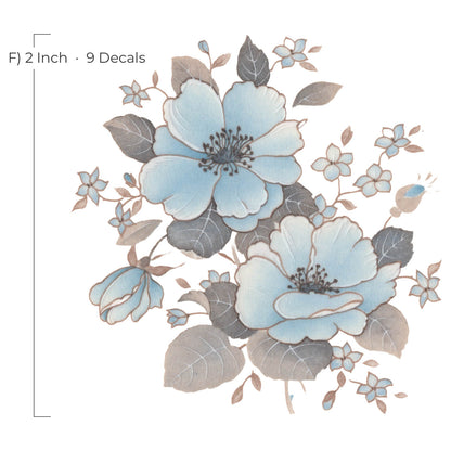 Waterslide Decal for Ceramics - Blue Wild Roses – Vintage Botanical