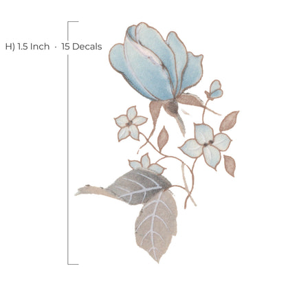 Waterslide Decal for Ceramics - Blue Wild Roses – Vintage Botanical