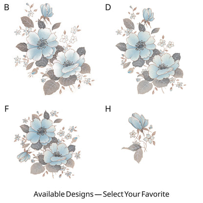 Waterslide Decal for Ceramics - Blue Wild Roses – Vintage Botanical