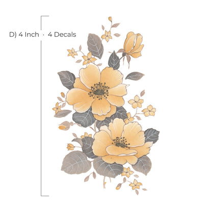 Waterslide Decal for Ceramics - Yellow Wild Roses – Vintage Botanical