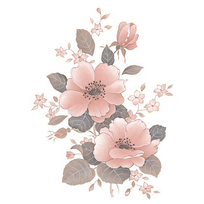 Waterslide Decal for Ceramics - Pink Wild Roses – Vintage Botanical