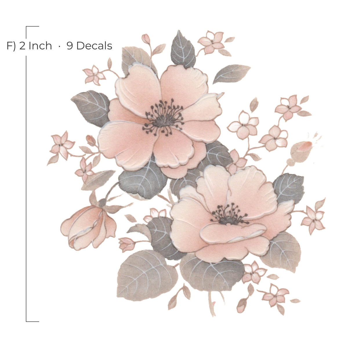 Waterslide Decal for Ceramics - Pink Wild Roses – Vintage Botanical